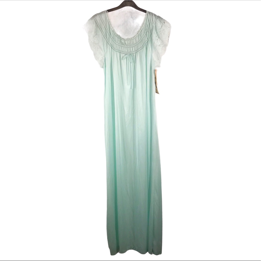Vintage 1980s Movie Star Light Green Nightgown